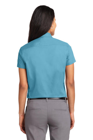 Port Authority Ladies Short Sleeve Easy Care Shirt (Maui Blue)