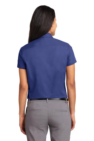 Port Authority Ladies Short Sleeve Easy Care Shirt (Mediterranean Blue)