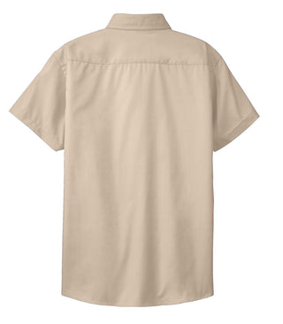 Port Authority Ladies Short Sleeve Easy Care Shirt (Stone)