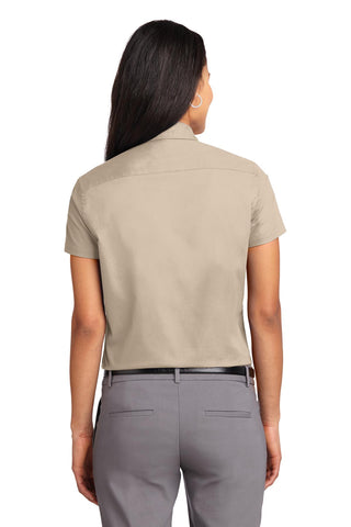 Port Authority Ladies Short Sleeve Easy Care Shirt (Stone)