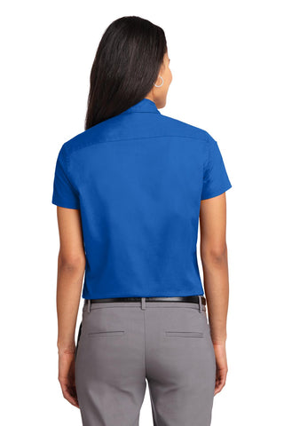 Port Authority Ladies Short Sleeve Easy Care Shirt (Strong Blue)