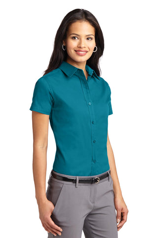 Port Authority Ladies Short Sleeve Easy Care Shirt (Teal Green)