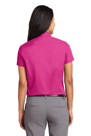 Port Authority Ladies Short Sleeve Easy Care Shirt (Tropical Pink)