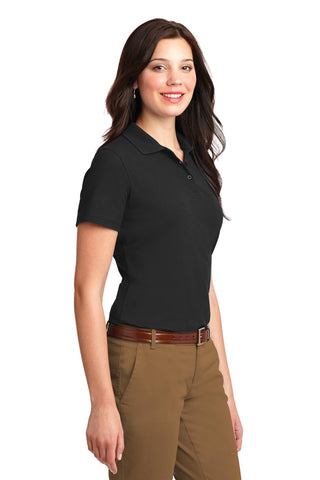 Port Authority Ladies Stain-Resistant Polo (Black)