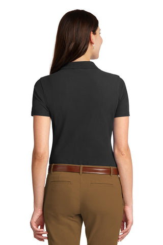 Port Authority Ladies Stain-Resistant Polo (Black)