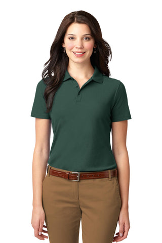 Port Authority Ladies Stain-Resistant Polo (Dark Green)