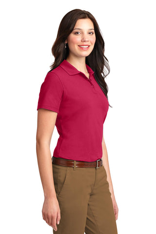 Port Authority Ladies Stain-Resistant Polo (Red)