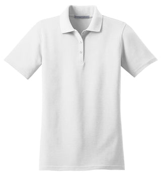 Port Authority Ladies Stain-Resistant Polo (White)