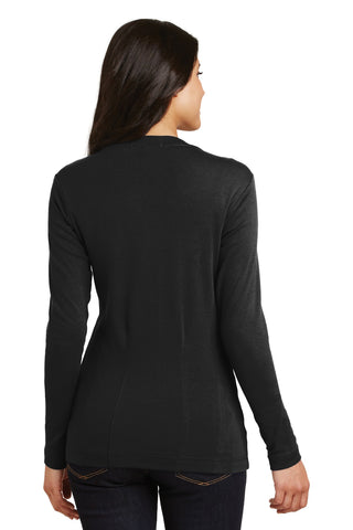 Port Authority Ladies Modern Stretch Cotton Cardigan (Black)