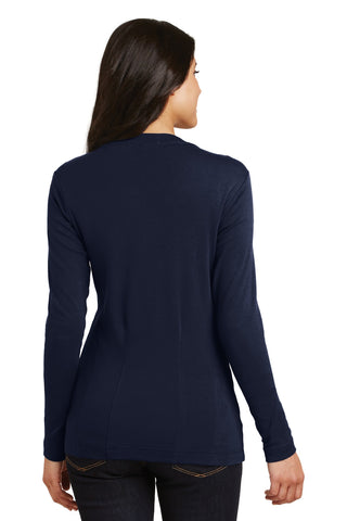 Port Authority Ladies Modern Stretch Cotton Cardigan (True Navy)