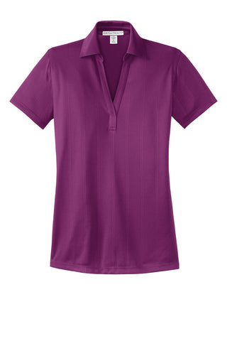 Port Authority Ladies Performance Fine Jacquard Polo (Violet Purple)