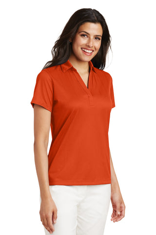 Port Authority Ladies Performance Fine Jacquard Polo (Autumn Orange)