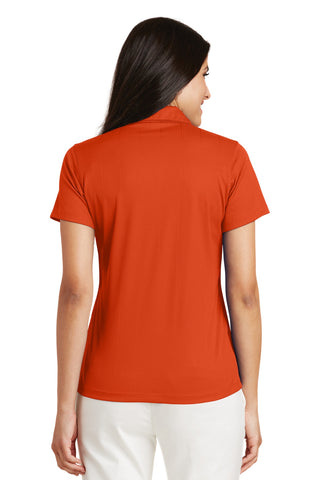 Port Authority Ladies Performance Fine Jacquard Polo (Autumn Orange)