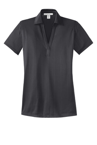 Port Authority Ladies Performance Fine Jacquard Polo (Grey Smoke)