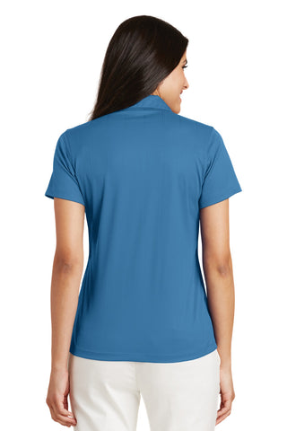 Port Authority Ladies Performance Fine Jacquard Polo (Ocean Blue)