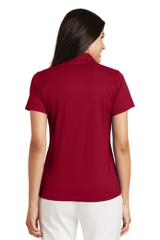 Port Authority Ladies Performance Fine Jacquard Polo (Rich Red)