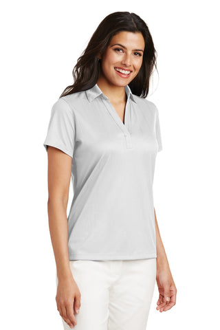 Port Authority Ladies Performance Fine Jacquard Polo (White)