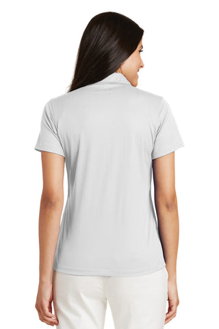 Port Authority Ladies Performance Fine Jacquard Polo (White)