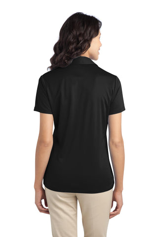 Port Authority Ladies Silk Touch Performance Polo (Black)