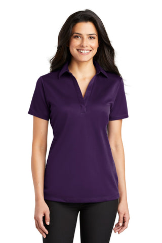 Port Authority Ladies Silk Touch Performance Polo (Bright Purple)