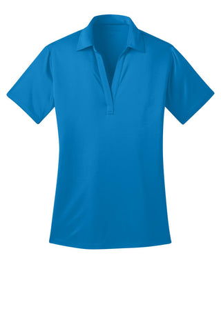 Port Authority Ladies Silk Touch Performance Polo (Brilliant Blue)