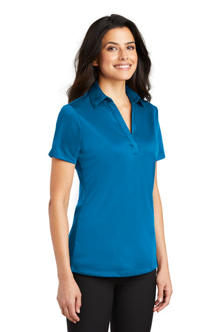 Port Authority Ladies Silk Touch Performance Polo (Brilliant Blue)