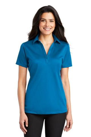 Port Authority Ladies Silk Touch Performance Polo (Brilliant Blue)