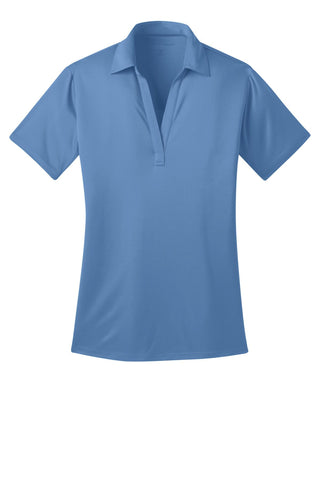 Port Authority Ladies Silk Touch Performance Polo (Carolina Blue)