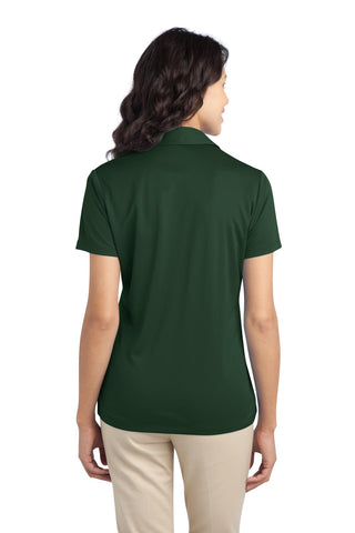 Port Authority Ladies Silk Touch Performance Polo (Dark Green)