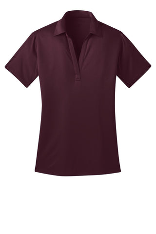 Port Authority Ladies Silk Touch Performance Polo (Maroon)