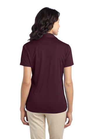 Port Authority Ladies Silk Touch Performance Polo (Maroon)