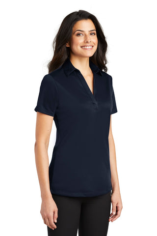 Port Authority Ladies Silk Touch Performance Polo (Navy)