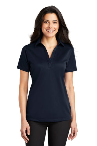 Port Authority Ladies Silk Touch Performance Polo (Navy)