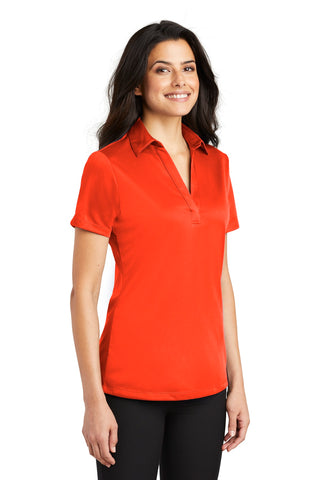 Port Authority Ladies Silk Touch Performance Polo (Neon Orange)