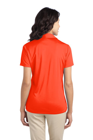 Port Authority Ladies Silk Touch Performance Polo (Neon Orange)