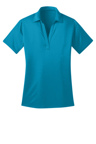 Port Authority Ladies Silk Touch Performance Polo (Parcel Blue)