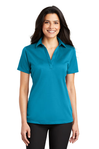 Port Authority Ladies Silk Touch Performance Polo (Parcel Blue)