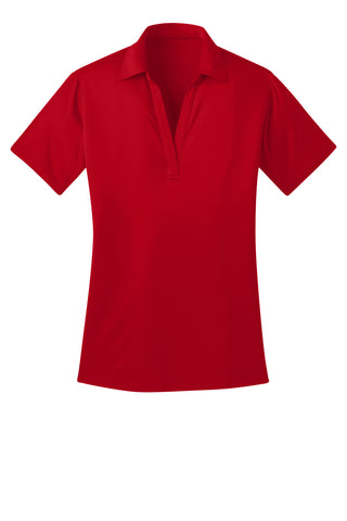 Port Authority Ladies Silk Touch Performance Polo (Red)