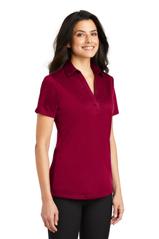 Port Authority Ladies Silk Touch Performance Polo (Red)