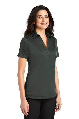 Port Authority Ladies Silk Touch Performance Polo (Steel Grey)