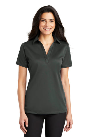 Port Authority Ladies Silk Touch Performance Polo (Steel Grey)