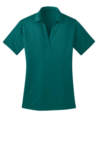 Port Authority Ladies Silk Touch Performance Polo (Teal Green)