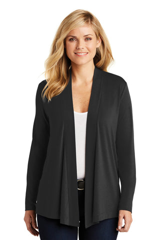 Port Authority Ladies Concept Open Cardigan (Black)