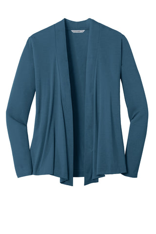 Port Authority Ladies Concept Open Cardigan (Dusty Blue)