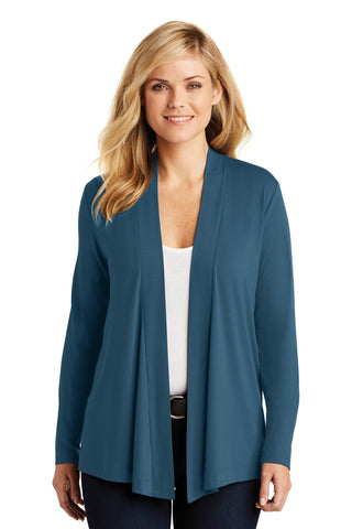 Port Authority Ladies Concept Open Cardigan (Dusty Blue)