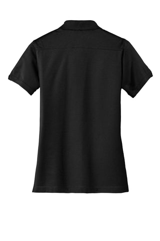 Port Authority Ladies Stretch Pique Polo (Black)