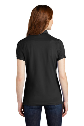 Port Authority Ladies Stretch Pique Polo (Black)