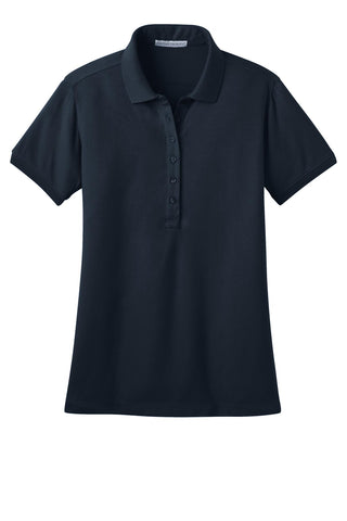 Port Authority Ladies Stretch Pique Polo (Dress Blue Navy)