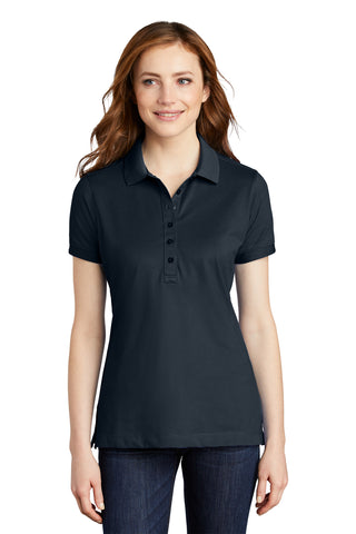 Port Authority Ladies Stretch Pique Polo (Dress Blue Navy)