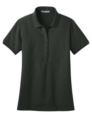 Port Authority Ladies Stretch Pique Polo (Grey Smoke)